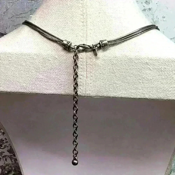 Chico’s Silver Necklace with Muti Colored Pendant - Picture 3 of 4